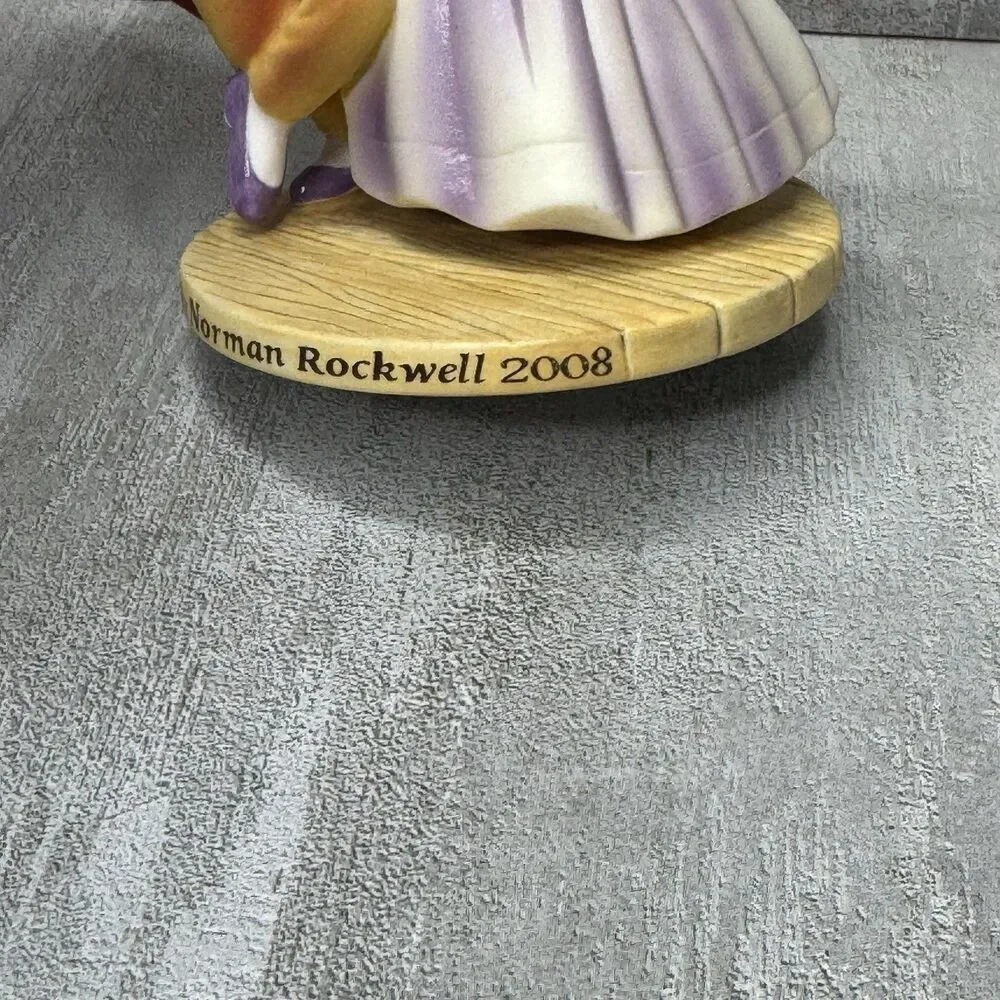 Curtis Publishing Norman Rockwell Inspired 2008 Christmas Ornament Man Woman - Picture 11 of 13